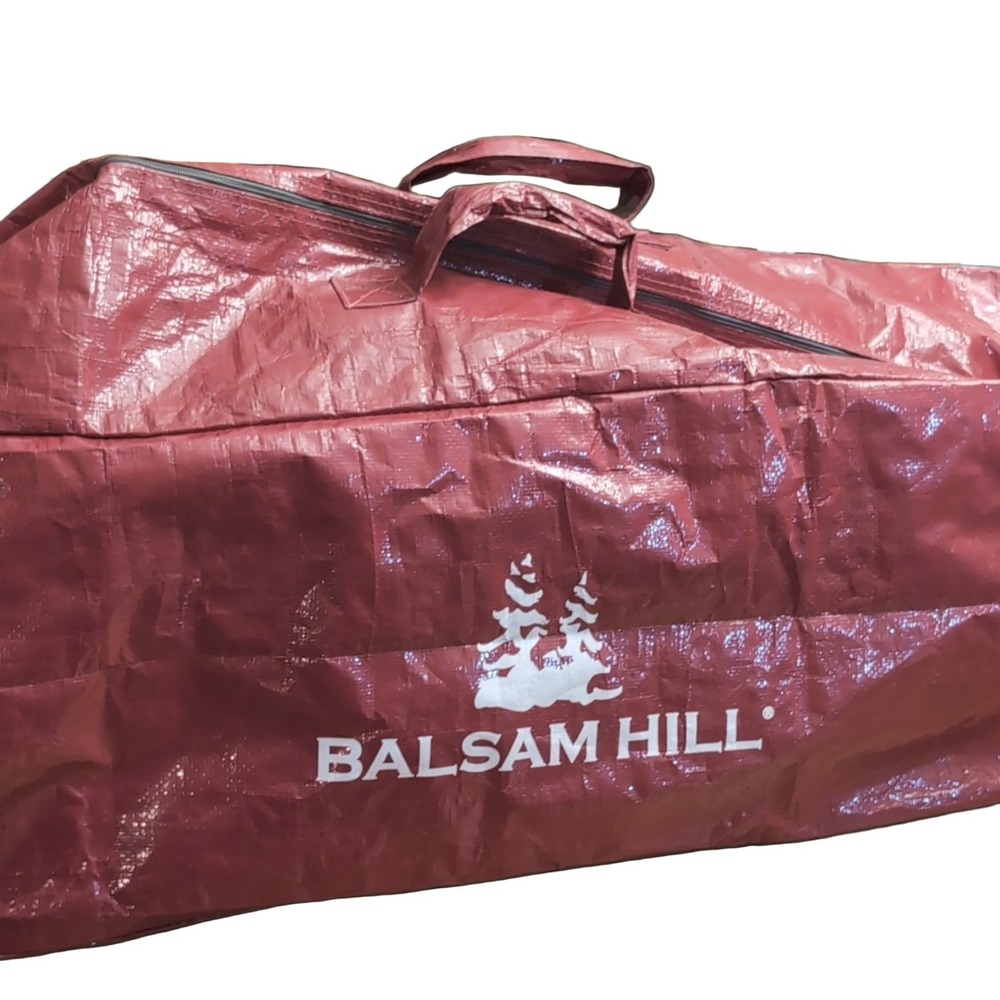 Balsam Hill Artificial Christmas Tree Storage Bag Large Maroon Padded Polyester